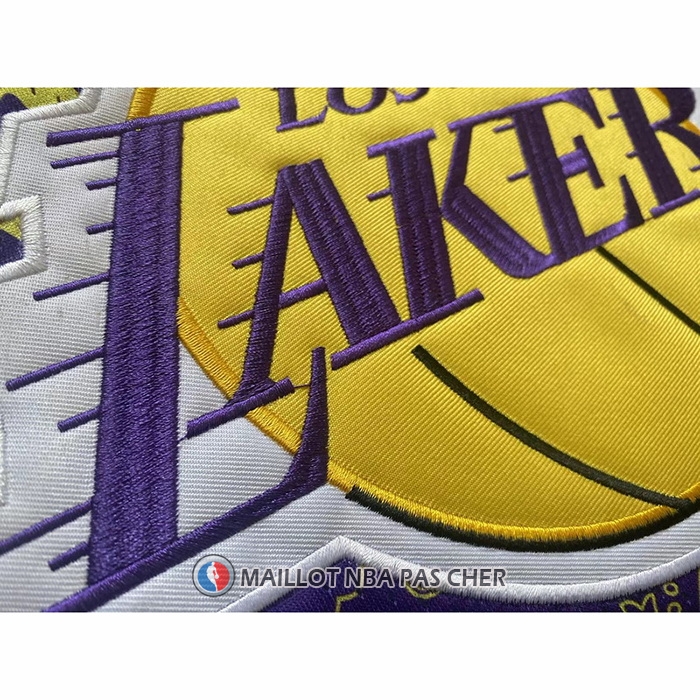 Maillot Los Angeles Lakers Kobe Bryant NO 24 Mitchell & Ness 2007-08 Volet2